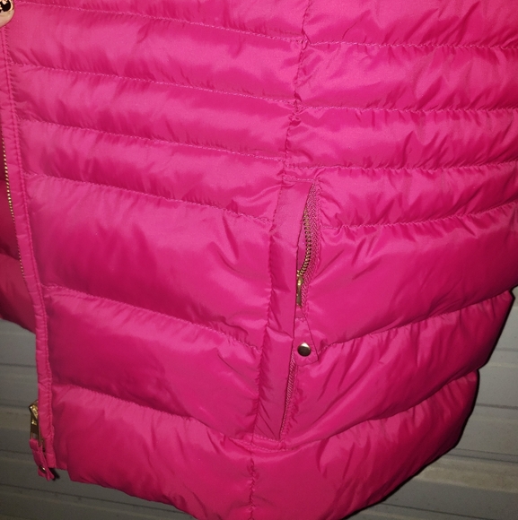3X Plus Size Talbots Bright Pink Women's Puffer Jacket Coat winter - Picture 3 of 6